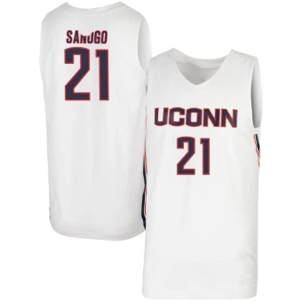 Men's UConn Huskies Adama Sanogo Basketball Jersey - Replica White