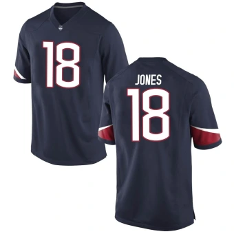 Men's UConn Huskies Jaylen Jones Football Jersey - Game Navy