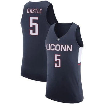 Men's UConn Huskies Stephon Castle Basketball Jersey - Replica Navy