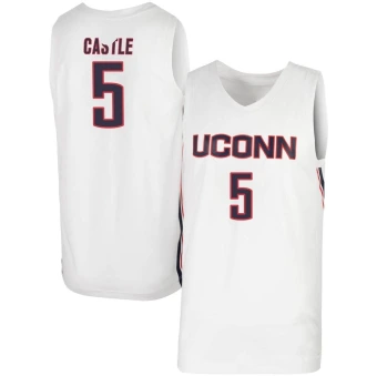 Men's UConn Huskies Stephon Castle Basketball Jersey - Replica White