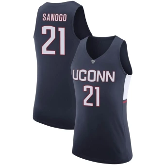 Women's UConn Huskies Adama Sanogo Basketball Jersey - Replica Navy