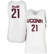 Women's UConn Huskies Adama Sanogo Basketball Jersey - Replica White