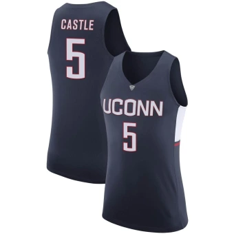 Women's UConn Huskies Stephon Castle Basketball Jersey - Replica Navy